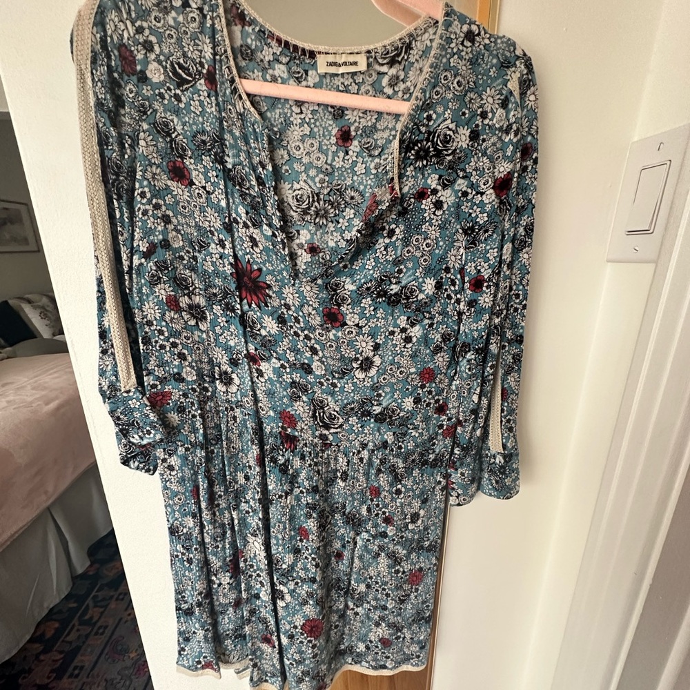 ZADIG ET VOLTAIRE flower dress,S, good condition